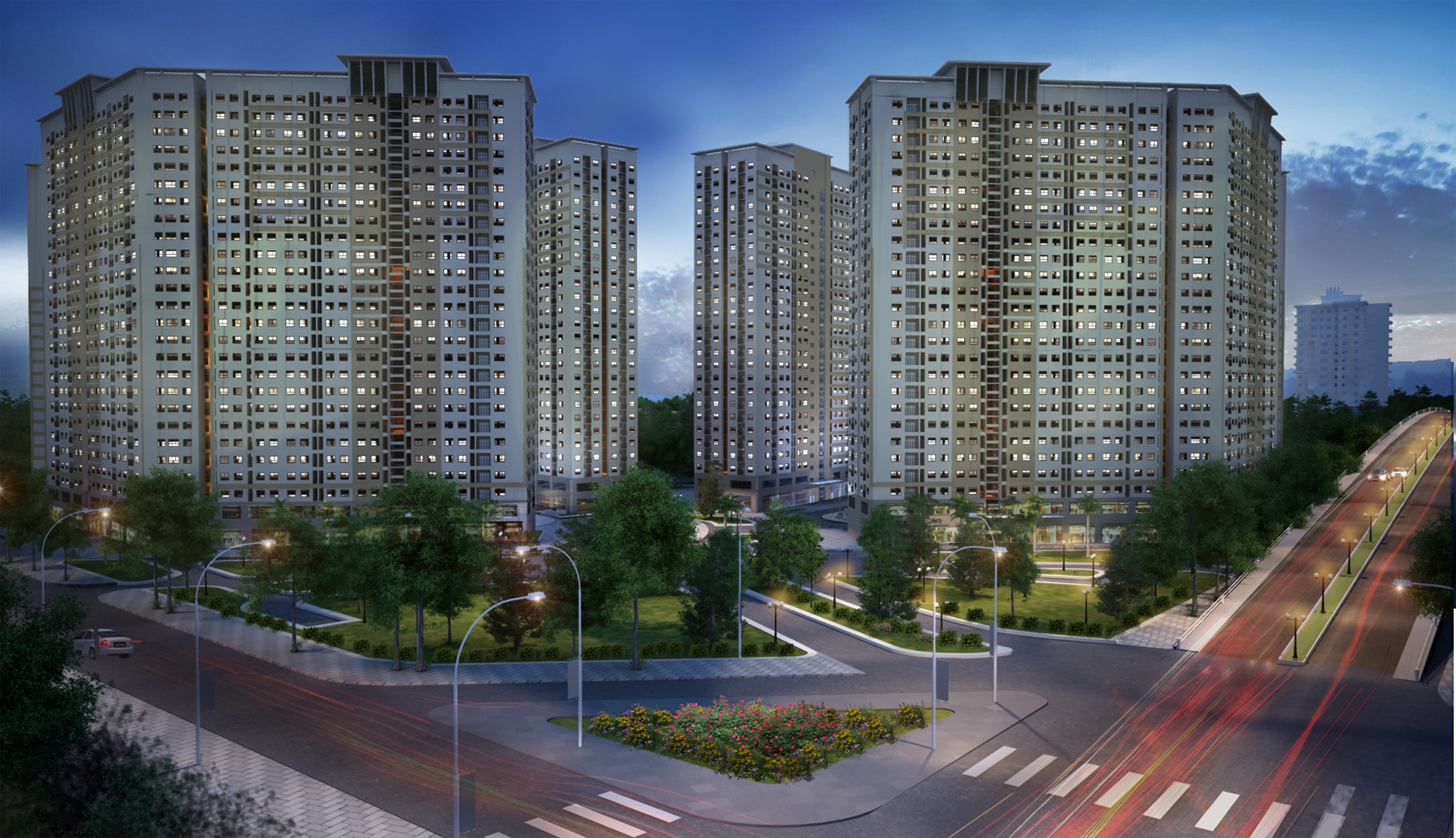 Tường bao kiến trúc công trình Xuân Mai Spark Tower